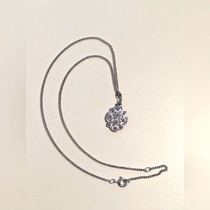 Vintage Sarah Coventry Silver Tone Pendant Necklace